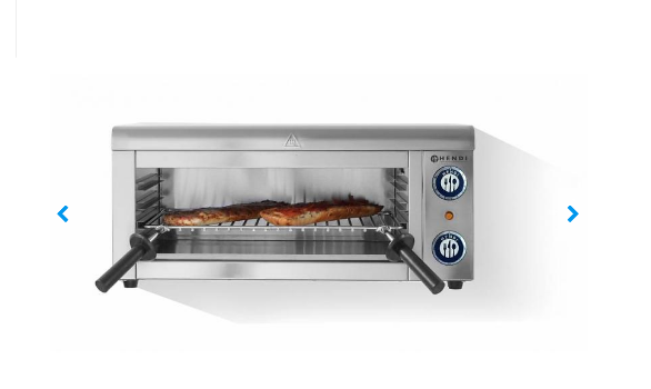 Salamandre électrique avec fixation murale - 2 kW - 610x310x280(h)mm - Hendi HE264119_0