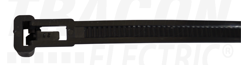 Serre-câble desserrable, noir 200×7.6mm, d=10-50mm, pa 6.6_0