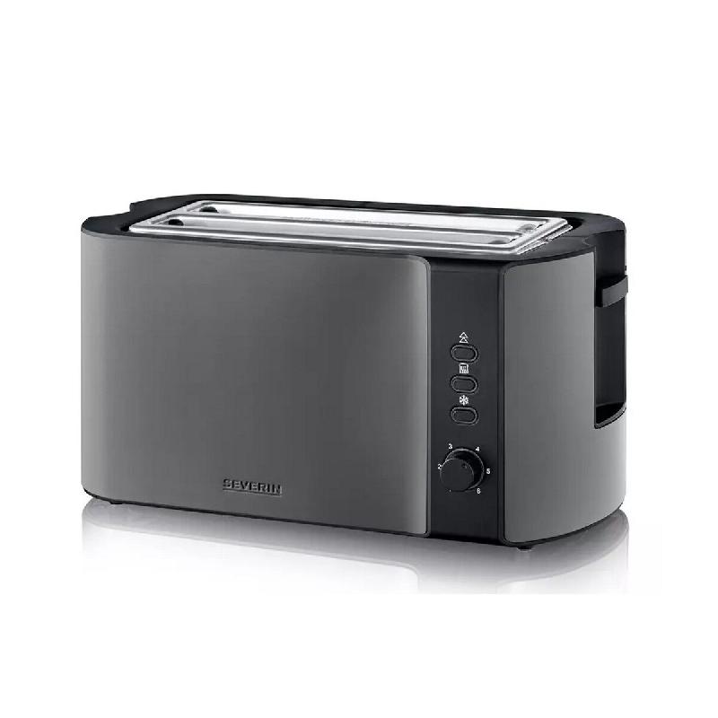 SEVERIN grille-pains 2 fentes 1400w dark inox AT9341 - gris 4008146047534_0