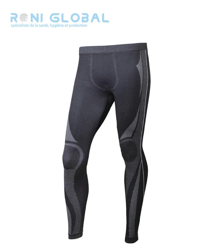 Caleçon long (sous-vêtement) en polyamide/Coolmax/élasthanne - Noir - KOLDYPANTS DELTA PLUS_0