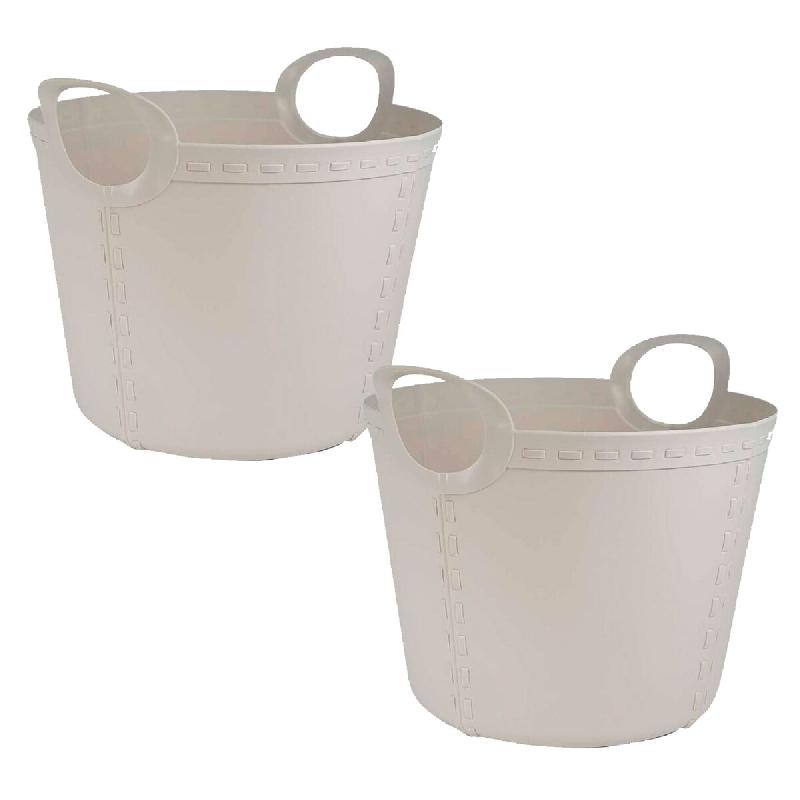 SP BERNER Set 2 Life story panier moyen 25l gris clair - gris plastique PK5887_0