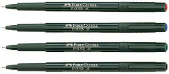 FABER-CASTELL STYLO FEUTRE EXTRA-FIN FINEPEN 1511, BLEU - LOT DE 28