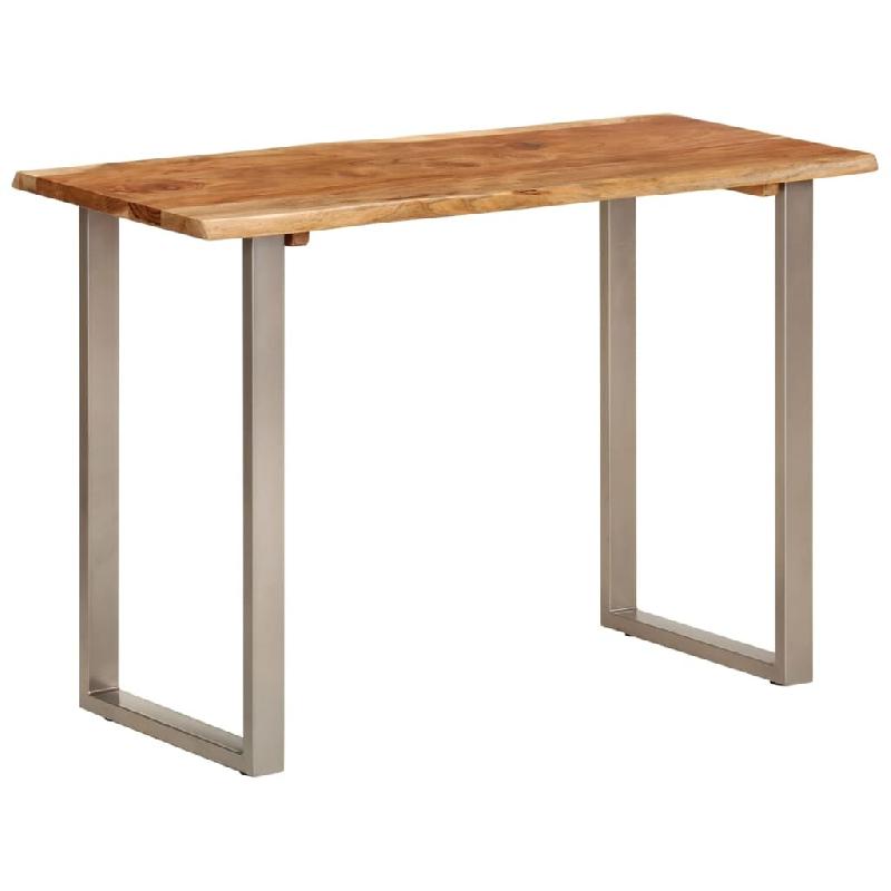 Table à dîner 110x50x76 cm Bois d'acacia solide Modèle Helios Nord - Bois massif 350293_0