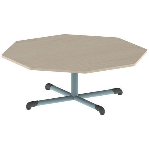 TABLE BANDANA OCTOG Ø 120 CM FIXE T1 STRAT ÉRABLE LAGON 6027 - MOBIDECOR