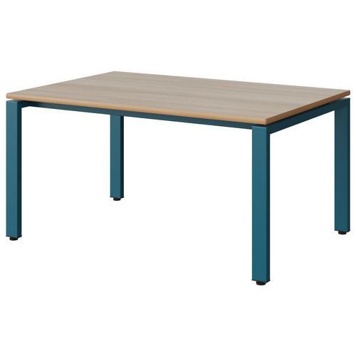 TABLE MALIBU 120X80 T3 SOUDÉ STRA ALAISÉ ACACIA/BLEU 5025
