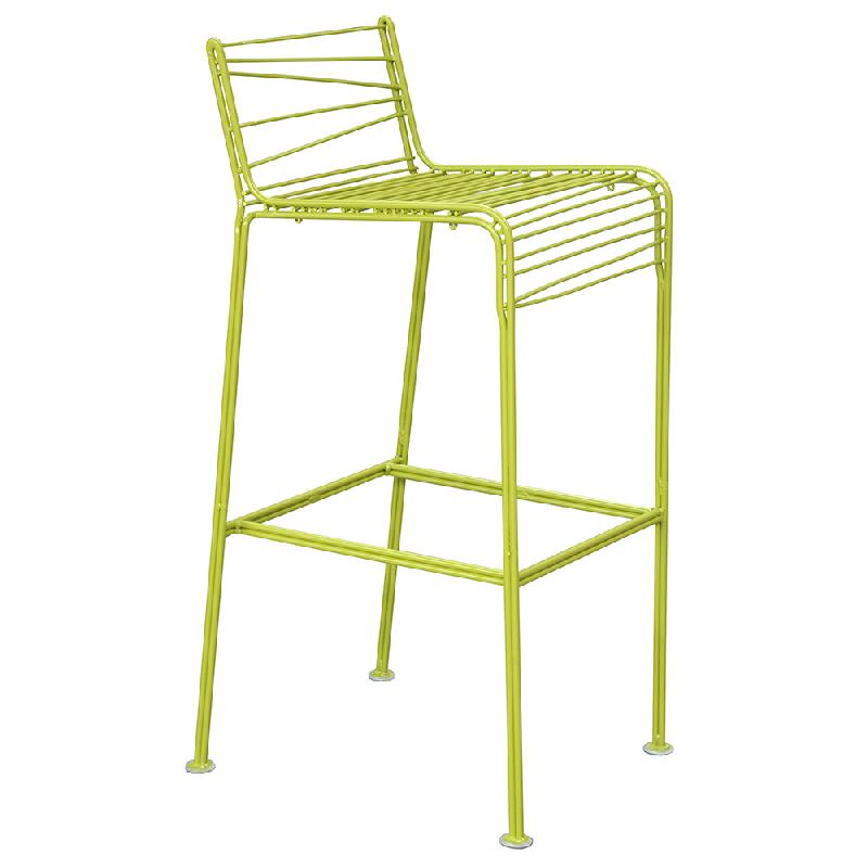 Tabouret de bar haut - gamme Pitch - hauteur d'assise 82 cm - dimensions 100x50x52 cm_0