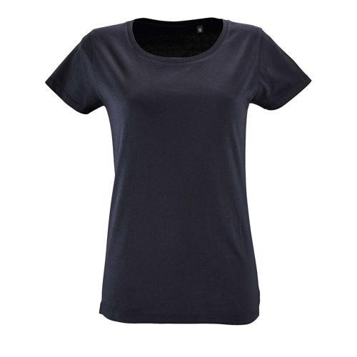 TEE-SHIRT PERSONNALISABLE FEMME EN COTON ORGANIQUE BIO FRENCH MARINE