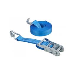 Thirard Sangle de serrage, 6m, à cliquet, crochets JJ, bleu - bleu 3150262906170_0