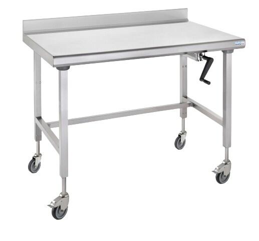 Tournus Equipement Table inox Ergonomix à dosseret 800 x 1800 x 700 cm Tournus - plastique 414716_0