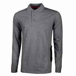 U-Power - Polo de travail manches longues gris foncé Slim LIVE Gris Foncé Taille M - M 8033546374092_0