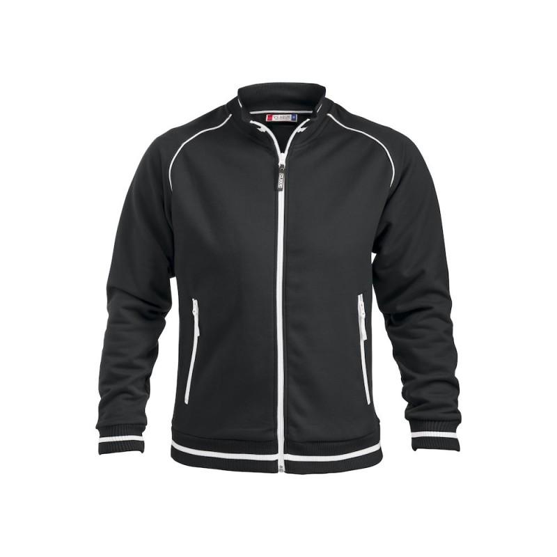 Veste sweatshirt Craig - technique fullzip avec intérieur molleton brossé et extérieur finition piqué_0