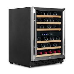 VINOBOX- cave à vin, cave à vin V50 2T Inox - argenté acier V502TI_0