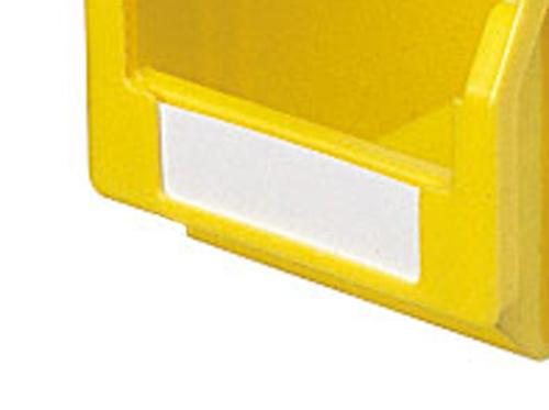 100 étiquettes en carton pour bac à bec plastique 0.25 litre - Coloris blanc crème_0
