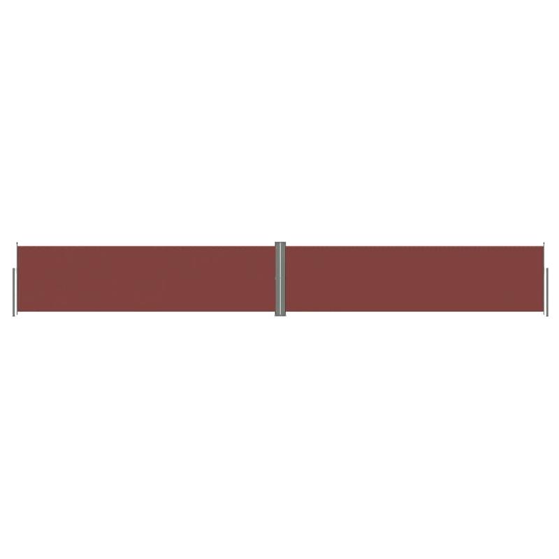 AUVENT PARAVENT STORE BRISE-VUE LATÉRAL RÉTRACTABLE DE PATIO JARDIN TERRASSE BALCON PROTECTION VISUELLE ÉCRAN 140 X 1000 CM MARRON 02_0007409_0