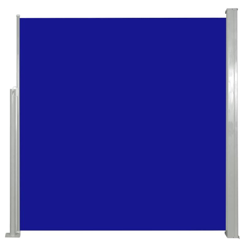 AUVENT PARAVENT STORE BRISE-VUE LATÉRAL RÉTRACTABLE DE PATIO JARDIN TERRASSE BALCON PROTECTION VISUELLE ÉCRAN 140 X 300 CM BLEU 02_0007088_0