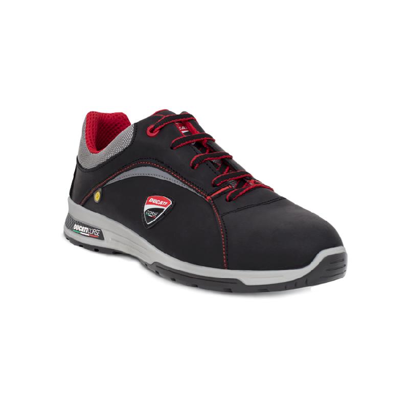 Chaussures de sécurité basses en cuir lisse LE MANS S3 SRC ESD - PPCB87-38 - Ducati - Fabriquées en Italie_0
