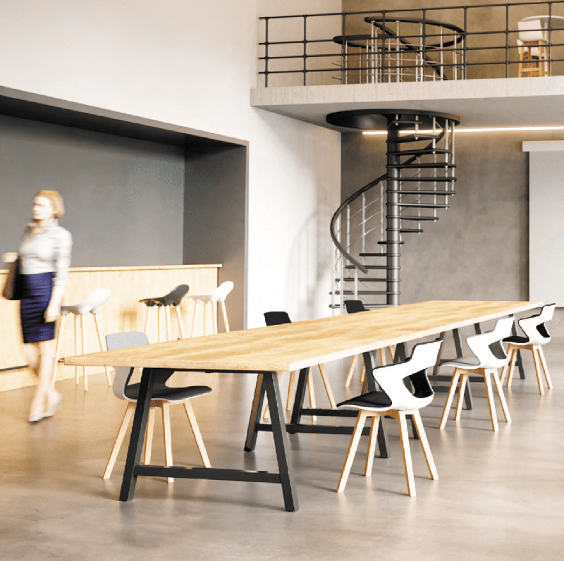 Cohésion - Tables coworking modernes et épurées - Buronomic_0