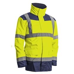 Coverguard - Parka HV 4 en 1 jaune bleu marine KANATA Jaune / Bleu Marine Taille S - S jaune 5450564023536_0