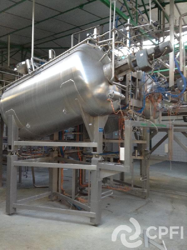 Cuves bio inox mélangeur horizontal - type ruban 3500 L - N° ARTICLE : CUV205 - MARQUE : BIO INOX_0