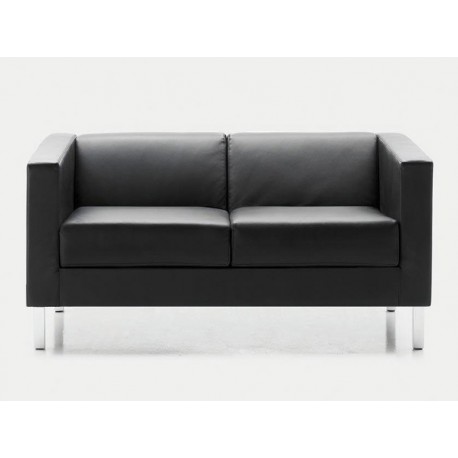 Fauteuil et canapé Oxel - 1, 2 ou 3 places - cuir noir - design sobre et intemporel - fabrication française_0