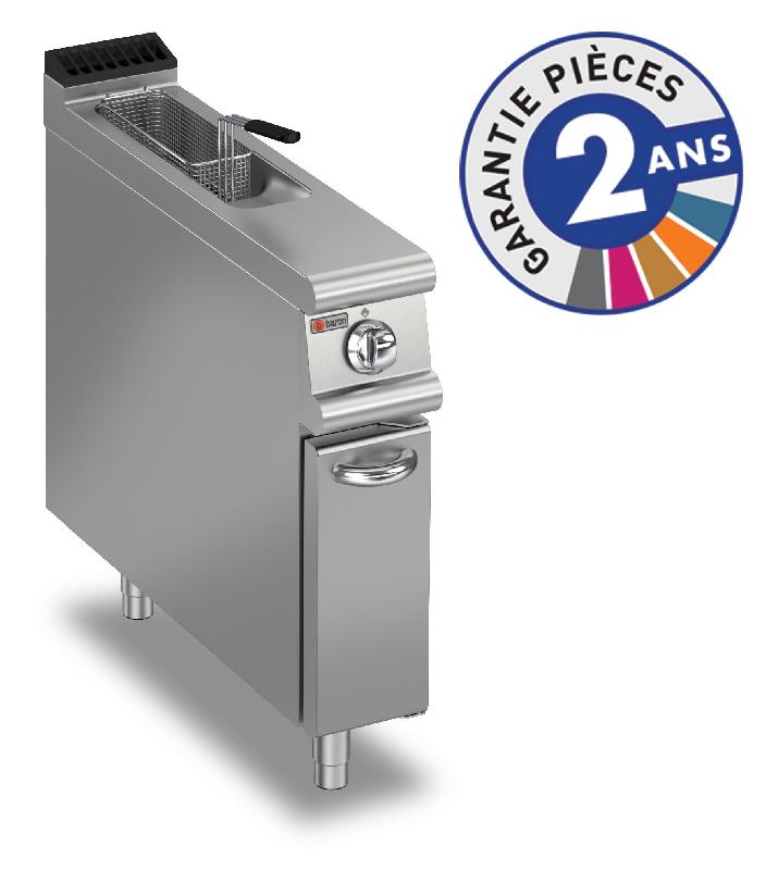Friteuse électrique professionnelle 8 litres - Gamme 700 - Baron 70FRE210 avec placard fermé et zone froide_0