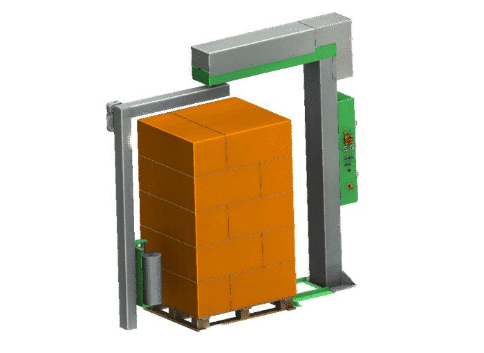 GW - Banderoleuse à bras tournant - Sfeima - Machines à cycle automatique avec pré-étirage jusqu'à 300%_0