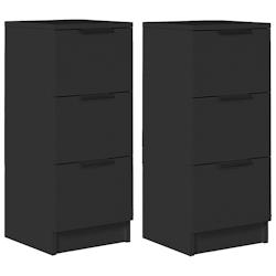 Helloshop26 - Buffet bahut commode armoire meuble de rangement organisateur cuisine salle de séjour salons lot de 2 30 x 30 x 70 cm 02_0036890 - 3000_0