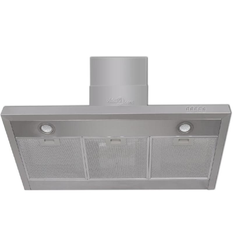Hotte plate de cuisine ultra-silencieuse - 900 mm - acier inoxydable - 720 m³/h - modèle 02_0005873_0