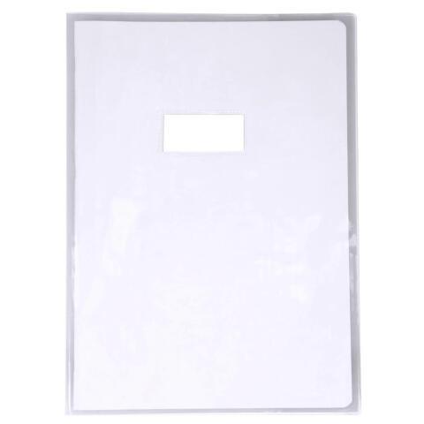 LOT DE 10 - PROTÈGE-CAHIERS CRISTAL PVC 12/100ÈME A4 - INCOLORE