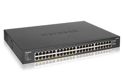 NETGEAR GS348PP Non-géré Gigabit Ethernet (10/100/1000) Connexion Ethernet, supportant l'alimentation via ce port (PoE) Noir_0
