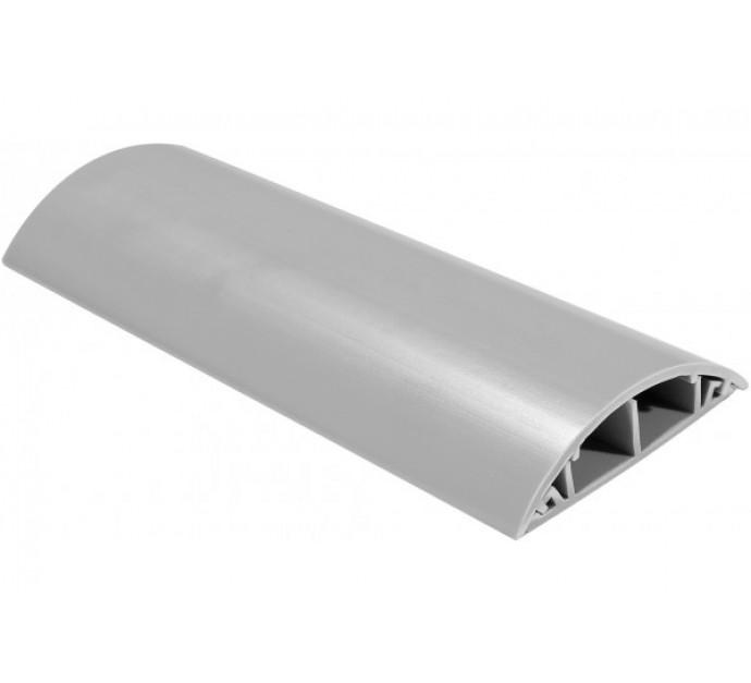 Passage de plancher rigide 1 m x 70 mm - PVC UL 94V-0 - 2 compartiments pour câbles Ø 6 mm - Adhésif inclus_0