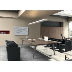 Table de réunion multi-plateaux Pigreco – Martex, espace de travail spacieux_0