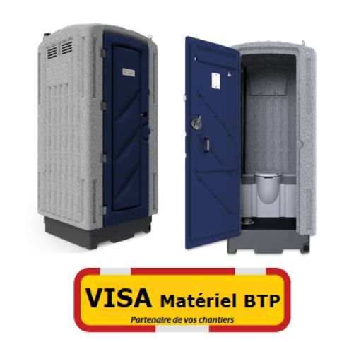 Toilette de chantier chimique et raccordable - Visa - Matériel BTP - Autonome et conforme normes C.E._1
