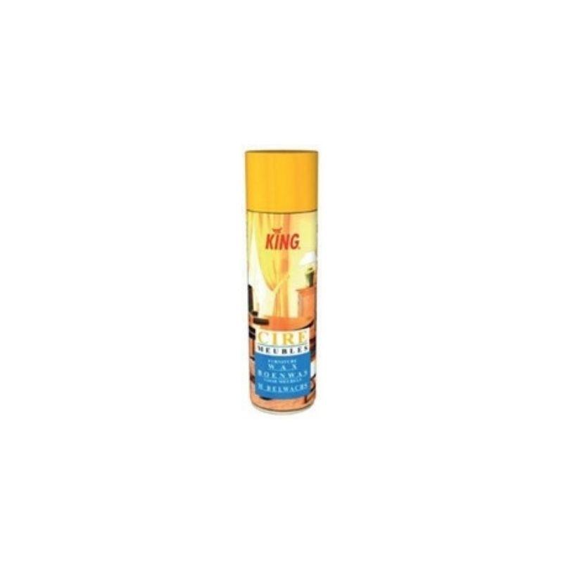 TOPCAR - AÉROSOL CIRE CLAIRE 500ML - KING - Anti-poussière brillant longue durée - PO567_0