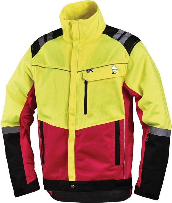 Veste de protection pour forestiers confort taille XL jaune néon/rouge 60 % PES / 40 % coton LEIPOLD+Dà-HLE_0