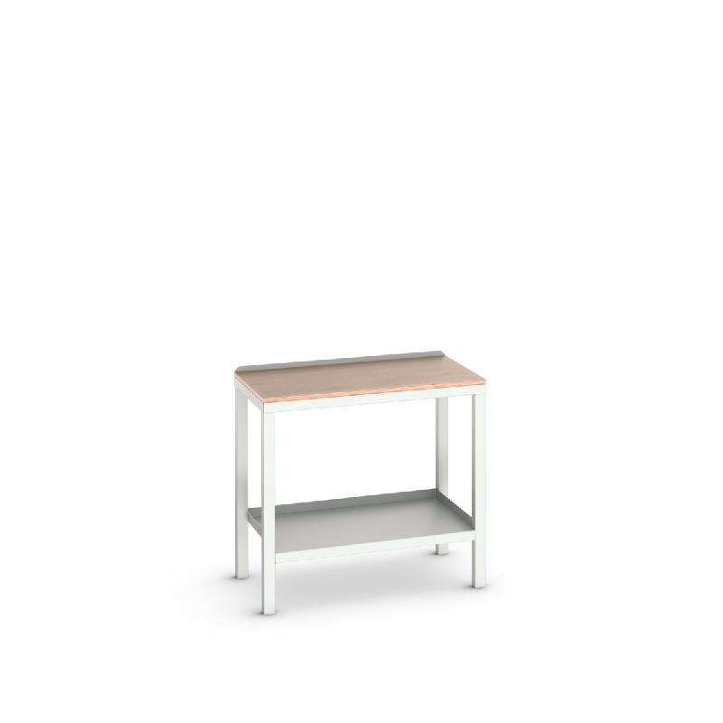Établi lourd fixe Verso - plateau multiplis 20 mm - 1000x600x910 mm - RAL 7035_0