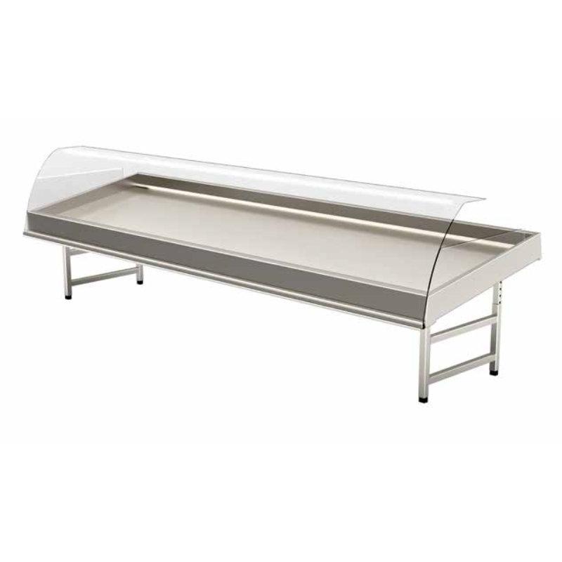 Étals à poisson Cristal - inox personnalisables - pour poissons, crustacés et coquillages_0