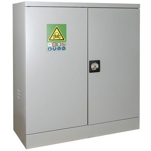 ARMOIRE BASSE DE SÉCURITÉ POUR PRODUITS DANGEREUX 2 PORTES SÉRIE 16L - TRIONYX
