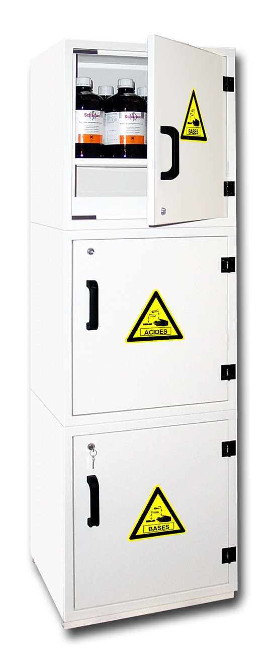 Armoire de sécurité compartimentée 90 Litres - SV90 - Conforme code de santé publique - Séparation produits dangereux_0