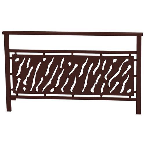 BARRIÈRE VENISE 1.50 M STRUC TÔLE DÉCOUPÉE ZINC MARRON 8017 - PROCITY