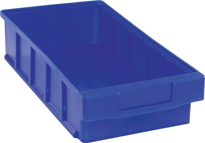 Boîte pour étagère VKB - L400xl186xH83 mm - Bleu polypropylène - Résistante aux acides et huiles - Modèle LA-KA-PE_0