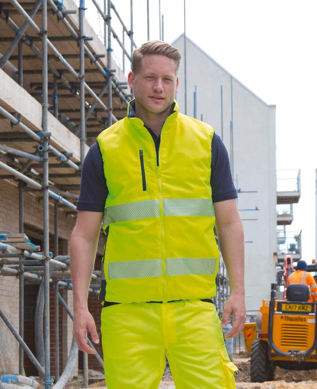 Bodywarmer de sécurité réversible - haute visibilité - Réf: R332X - Marque: Result_0