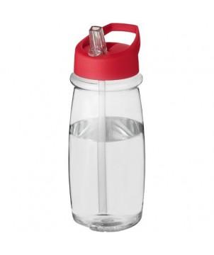 BOUTEILLE DE SPORT H2O ACTIVE PULSE 600ML COUVERCLE À BEC VERSEUR ROUGE - GOURDES DE SPORT PUBLICITAIRES PERSONNALISÉES