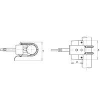 Capteur de température thermocouple pour mesurer en surface sur conduites tubes Ø 12 à 25mm - Référence : FTA8068_0