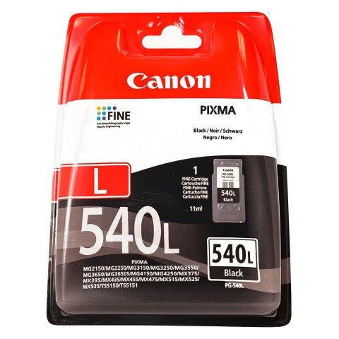 CARTOUCHE CANON PG540L NOIRE POUR IMPRIMANTE JET D'ENCRE - CARTOUCHE AUTHENTIQUE