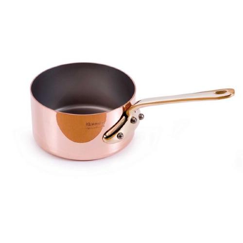 Casserolette cuivre M'minis 150b Mauviel - diamètre 7 cm - intérieur inox - extérieur poli avec queue en bronze_0