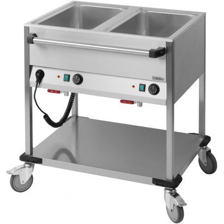 Ccbm2h - chariot bain marie - casselin - puissance : 1 400 w_0