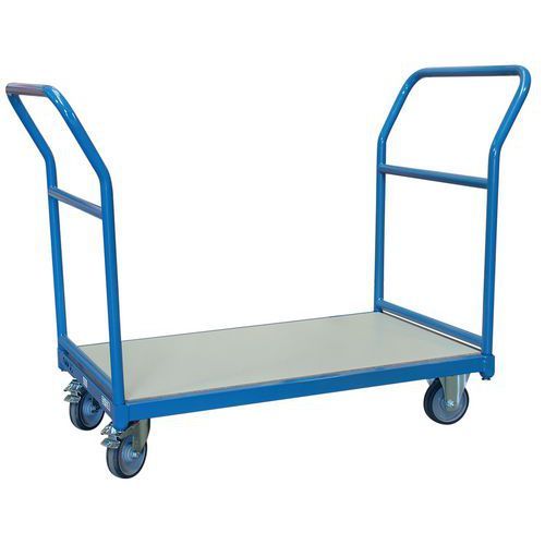 CHARIOT 250 KG 1000X600 MM 2 DOSSIERS TUBE ROUES Ø 125 MM - FIMM