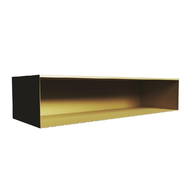 Coffre en tôle - L1196xP400xH255mm - or bronze_0