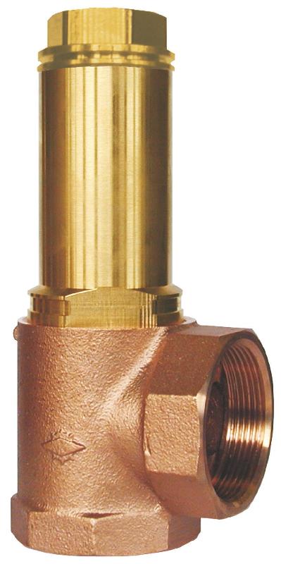 Déverseur type 06195 - corps en angle en bronze - clapet souple avec options NBR ou FPM_0